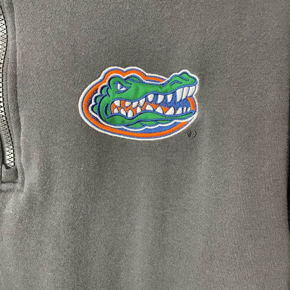 Gators University Of Florida Gray 1/4 Zip Sweatshirt SZ S EUC - Picture 4 of 8